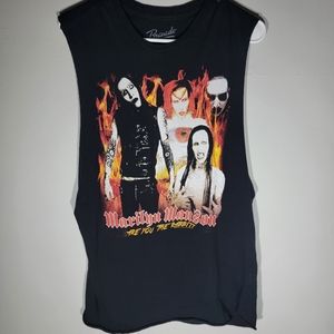 🐰2017 BRAVADO MARILYN MANSON ARE YOU THE RABBIT? MUSCLE T🐰